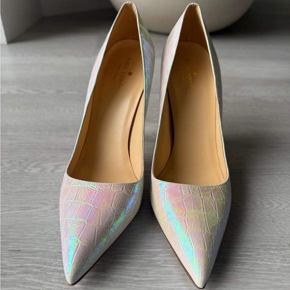 kate spade Shoes - Kate Spade iridescent Heels with Pointed Toe